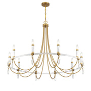 Savoy House 1-7712-10-195 Ten Light Chandelier, Warm Brass/Chrome (4)