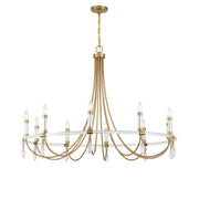 Savoy House 1-7712-10-195 Ten Light Chandelier, Warm Brass/Chrome (5)