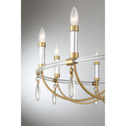 Savoy House 1-7712-10-195 Ten Light Chandelier, Warm Brass/Chrome (6)