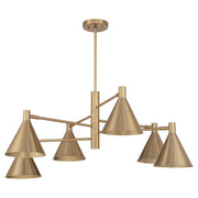 Savoy House 1-8003-6-127 Six Light Chandelier, Noble Brass (2)