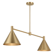 Savoy House 1-8005-2-127 Two Light Linear Chandelier, Noble Brass (5)