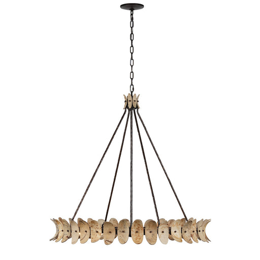Savoy House 1-8124-8-26 Eight Light Chandelier, Champagne Mist w/Coconut Shell (2)
