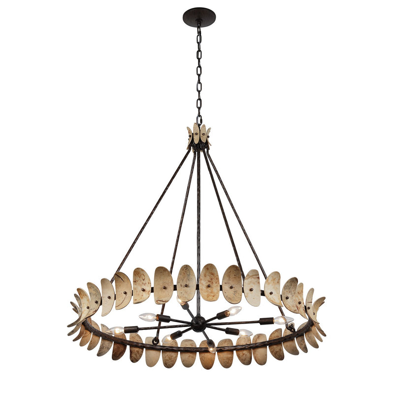 Savoy House 1-8124-8-26 Eight Light Chandelier, Champagne Mist w/Coconut Shell (4)