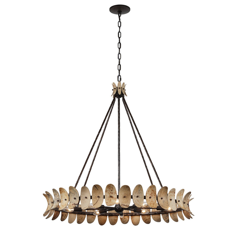Savoy House 1-8124-8-26 Eight Light Chandelier, Champagne Mist w/Coconut Shell (5)
