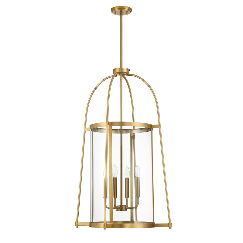 Savoy House 3-2406-4-322 Four Light Pendant, Warm Brass (2)