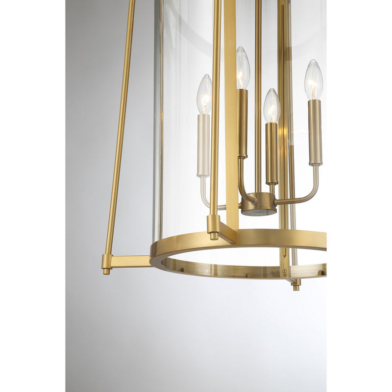 Savoy House 3-2406-4-322 Four Light Pendant, Warm Brass (6)
