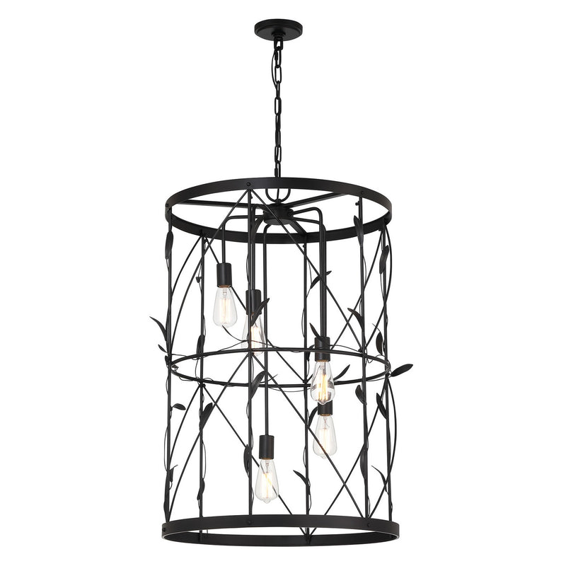 Savoy House 3-6599-5-89 Five Light Pendant, Matte Black (3)