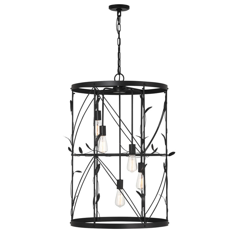 Savoy House 3-6599-5-89 Five Light Pendant, Matte Black (5)
