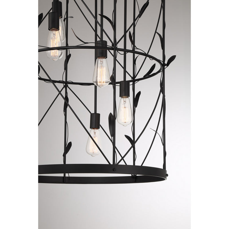 Savoy House 3-6599-5-89 Five Light Pendant, Matte Black (6)