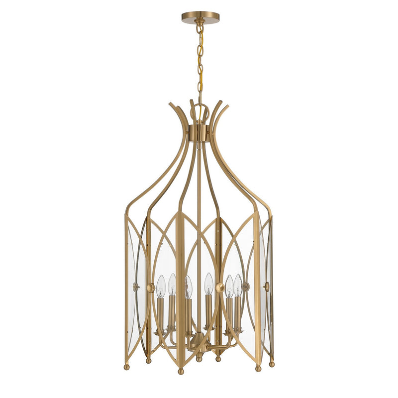 Savoy House 3-6802-6-127 Six Light Pendant, Noble Brass (2)