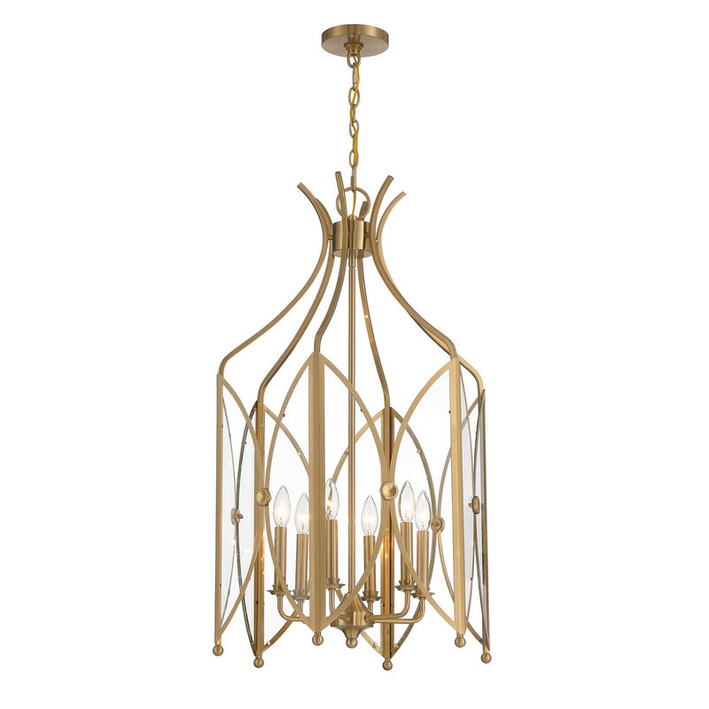 Savoy House 3-6802-6-127 Six Light Pendant, Noble Brass (3)