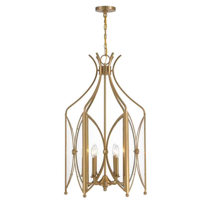 Savoy House 3-6802-6-127 Six Light Pendant, Noble Brass (5)
