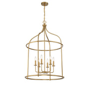 Savoy House 3-7388-6-322 Six Light Pendant, Warm Brass (4)
