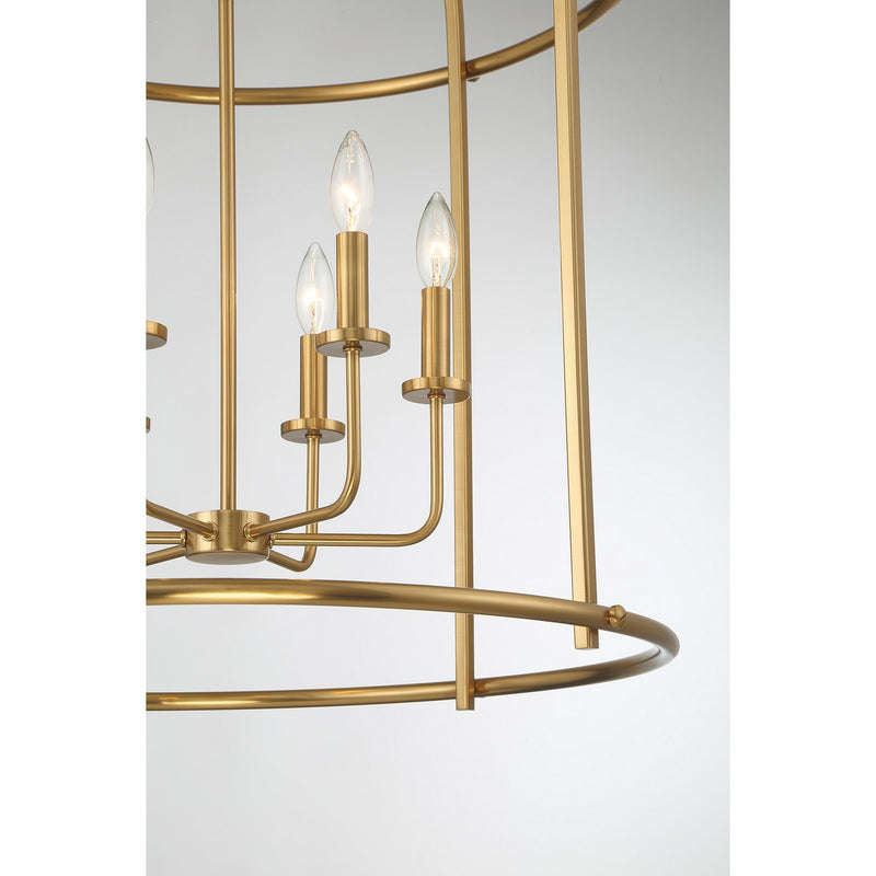 Savoy House 3-7388-6-322 Six Light Pendant, Warm Brass (6)