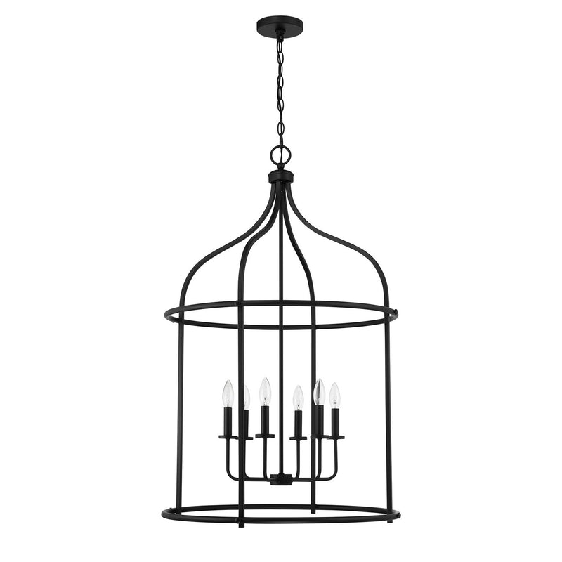 Savoy House 3-7388-6-89 Six Light Pendant, Matte Black (2)