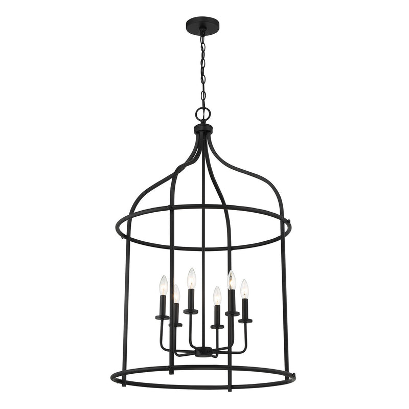 Savoy House 3-7388-6-89 Six Light Pendant, Matte Black (4)