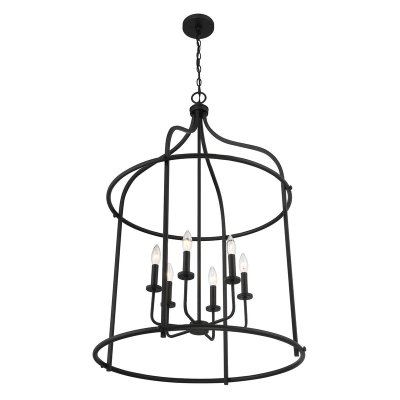 Savoy House 3-7388-6-89 Six Light Pendant, Matte Black (5)