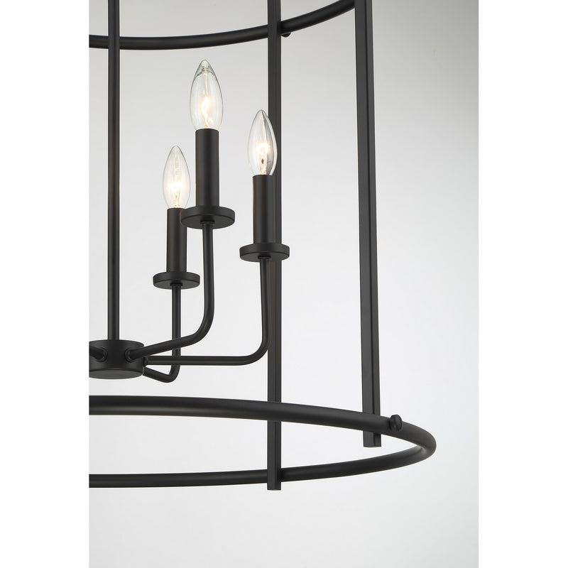 Savoy House 3-7388-6-89 Six Light Pendant, Matte Black (6)