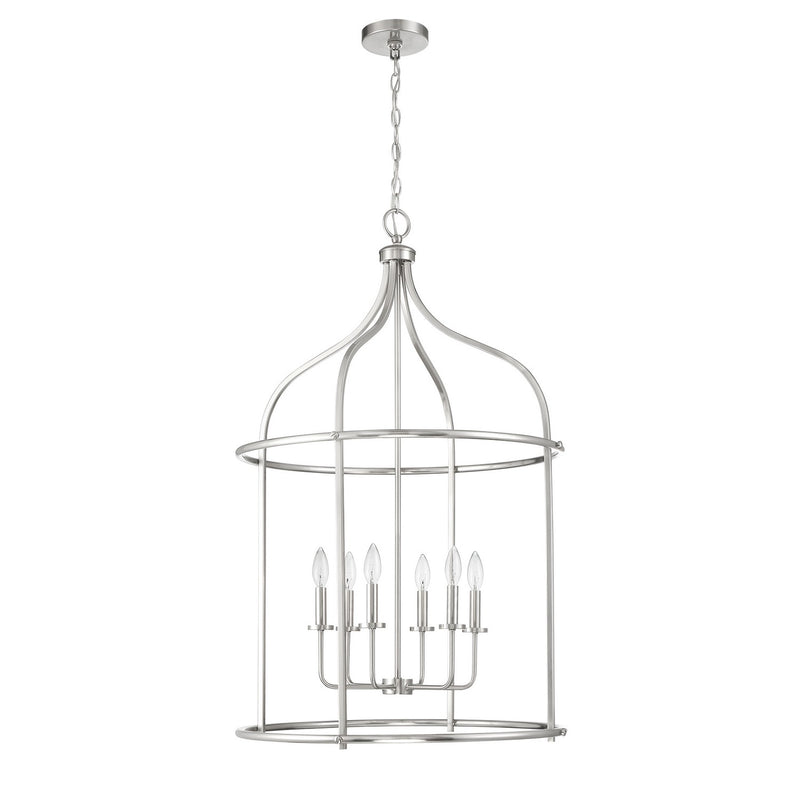 Savoy House 3-7388-6-SN Six Light Pendant, Satin Nickel (2)