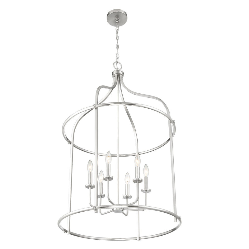Savoy House 3-7388-6-SN Six Light Pendant, Satin Nickel (5)
