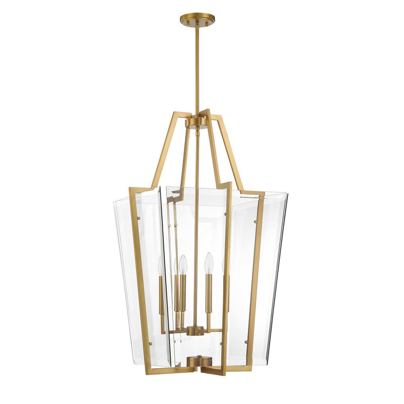 Savoy House 3-9950-4-322 Four Light Pendant, Warm Brass (2)