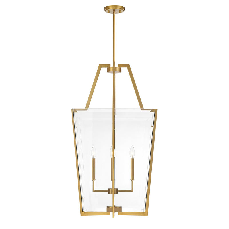 Savoy House 3-9950-4-322 Four Light Pendant, Warm Brass (5)
