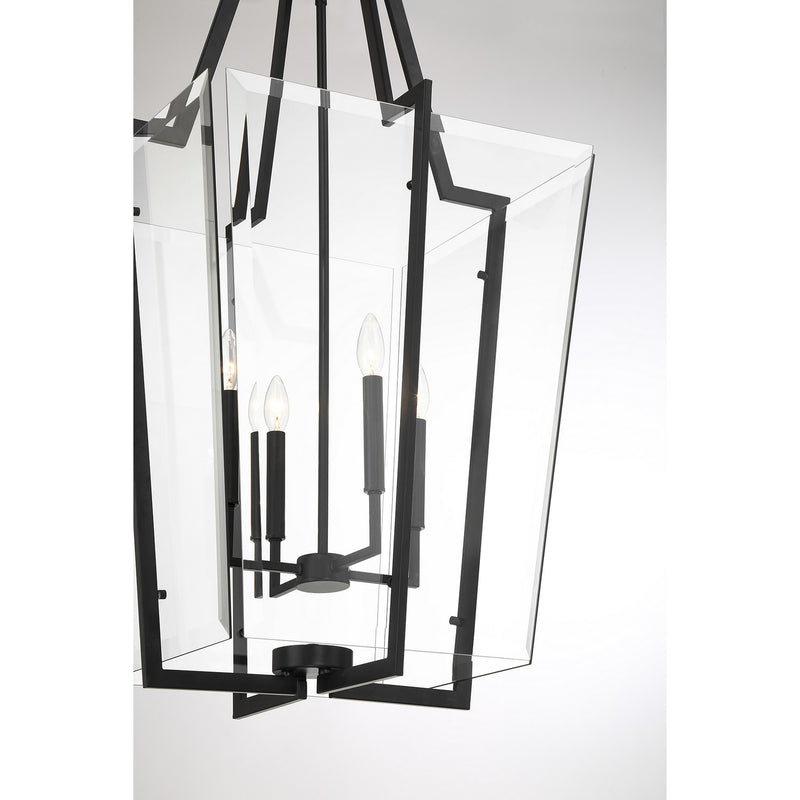Savoy House 3-9950-4-89 Four Light Pendant, Matte Black (6)