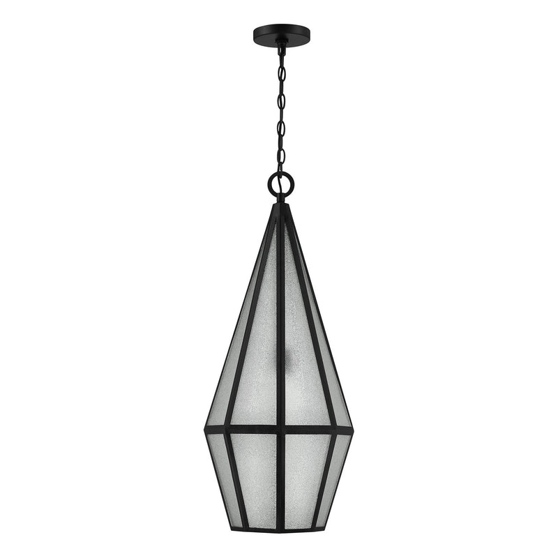 Savoy House 5-706-BK One Light Outdoor Hanging Lantern, Matte Black (2)