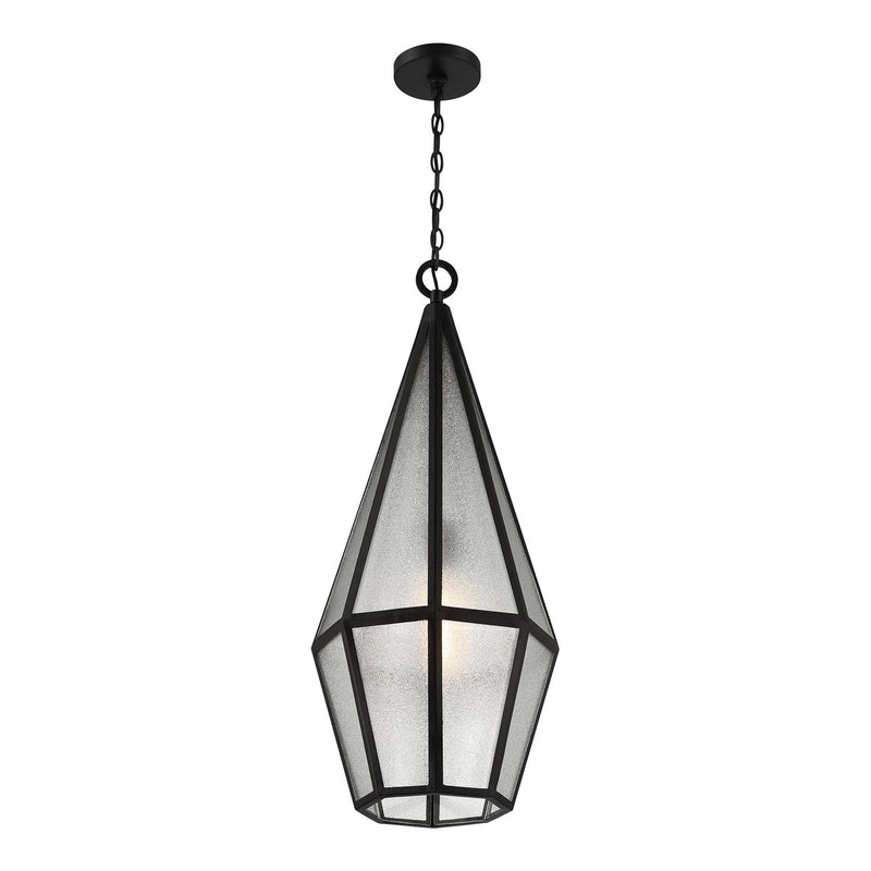 Savoy House 5-706-BK One Light Outdoor Hanging Lantern, Matte Black (3)