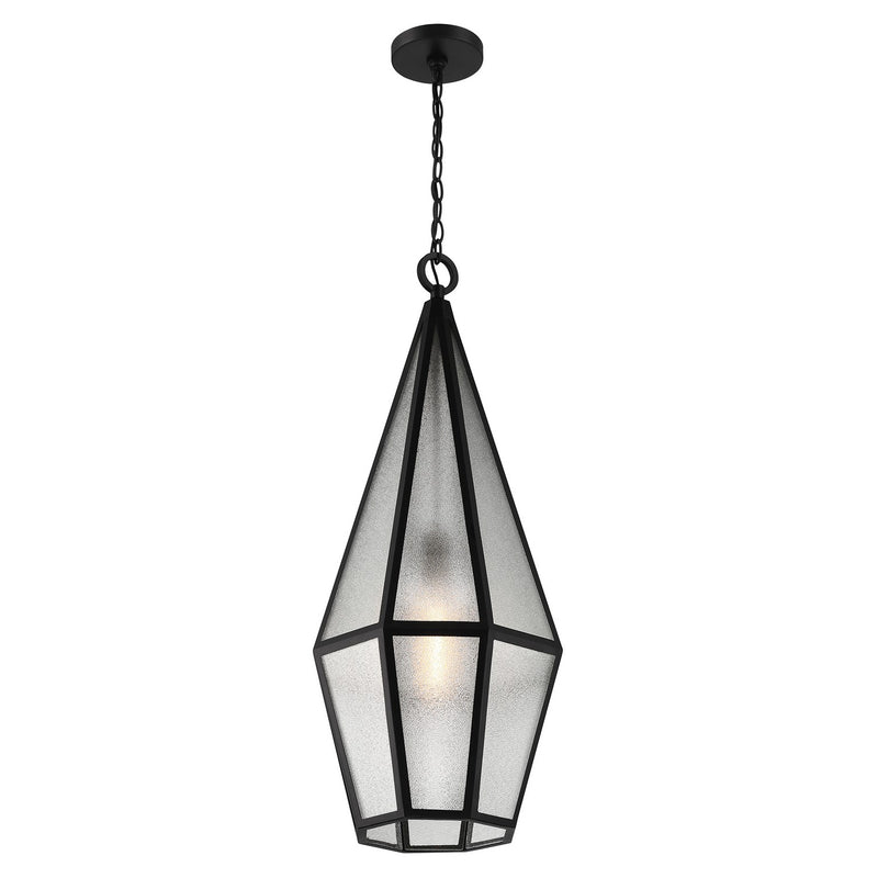 Savoy House 5-706-BK One Light Outdoor Hanging Lantern, Matte Black (4)