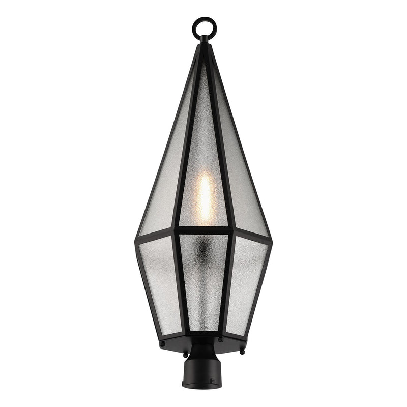 Savoy House 5-707-BK One Light Outdoor Post Lantern, Matte Black (4)