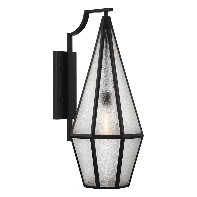 Savoy House 5-708-BK One Light Outdoor Wall Lantern, Matte Black (4)