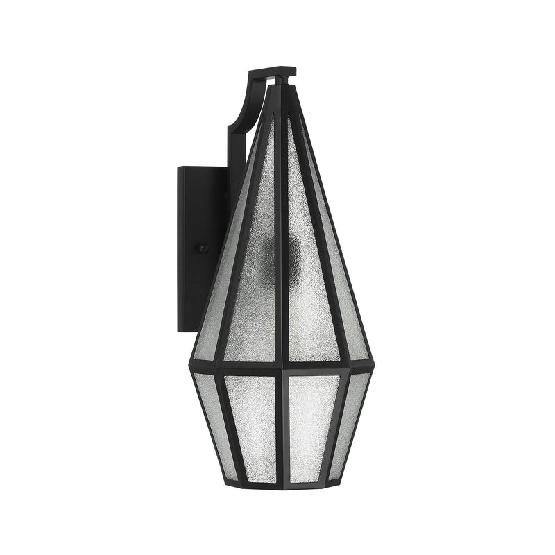 Savoy House 5-709-BK One Light Outdoor Wall Lantern, Matte Black (2)