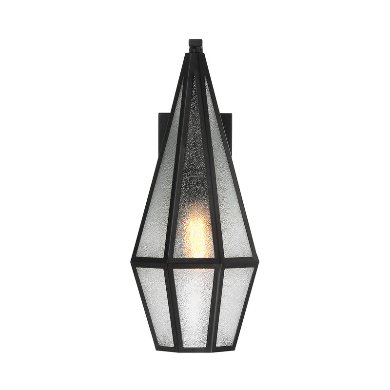 Savoy House 5-709-BK One Light Outdoor Wall Lantern, Matte Black (3)