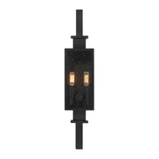 Savoy House 5-826-BK Two Light Outdoor Wall Lantern, Matte Black (3)