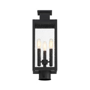 Savoy House 5-828-BK Three Light Outdoor Post Lantern, Matte Black (4)