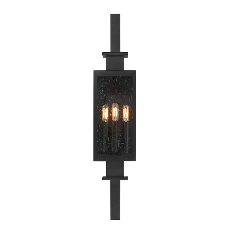 Savoy House 5-829-BK Three Light Outdoor Wall Lantern, Matte Black (3)