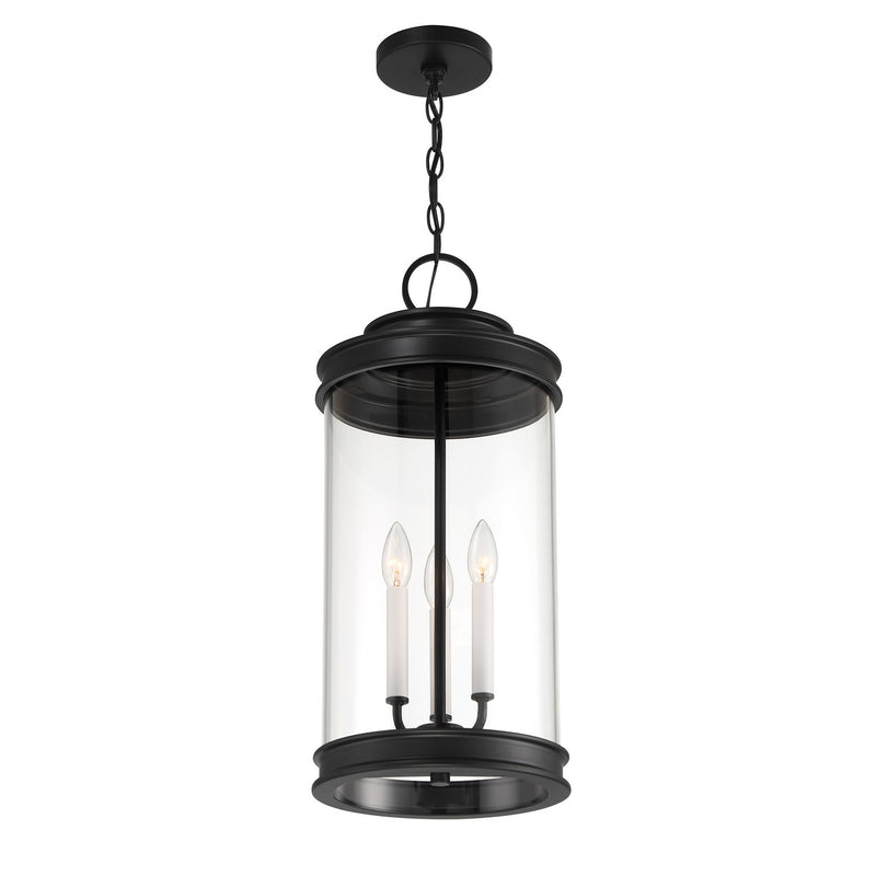 Savoy House 5-901-BK Three Light Outdoor Hanging Lantern, Matte Black (4)