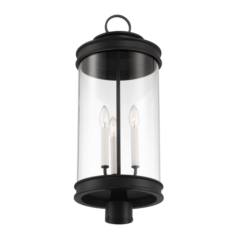 Savoy House 5-902-BK Three Light Outdoor Post Lantern, Matte Black (3)