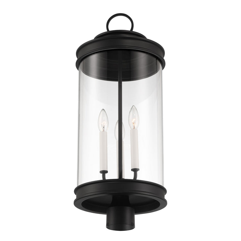 Savoy House 5-902-BK Three Light Outdoor Post Lantern, Matte Black (5)