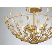 Savoy House 6-4198-3-171 Three Light Semi-Flush Mount, Burnished Brass (5)