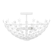 Savoy House 6-4198-3-83 Three Light Semi-Flush Mount, Bisque White (2)