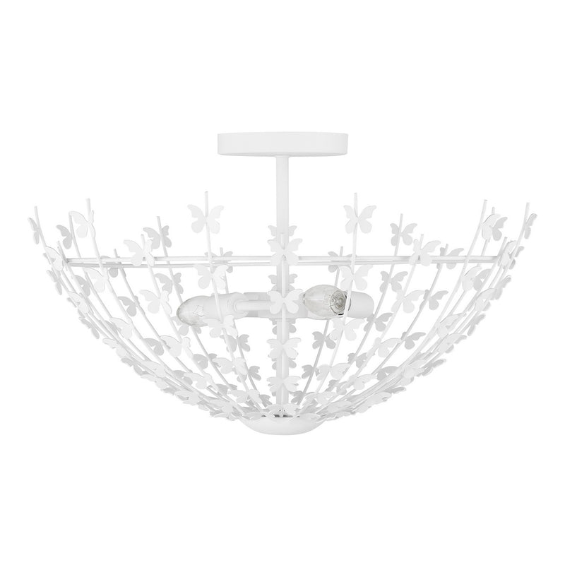 Savoy House 6-4198-3-83 Three Light Semi-Flush Mount, Bisque White (2)