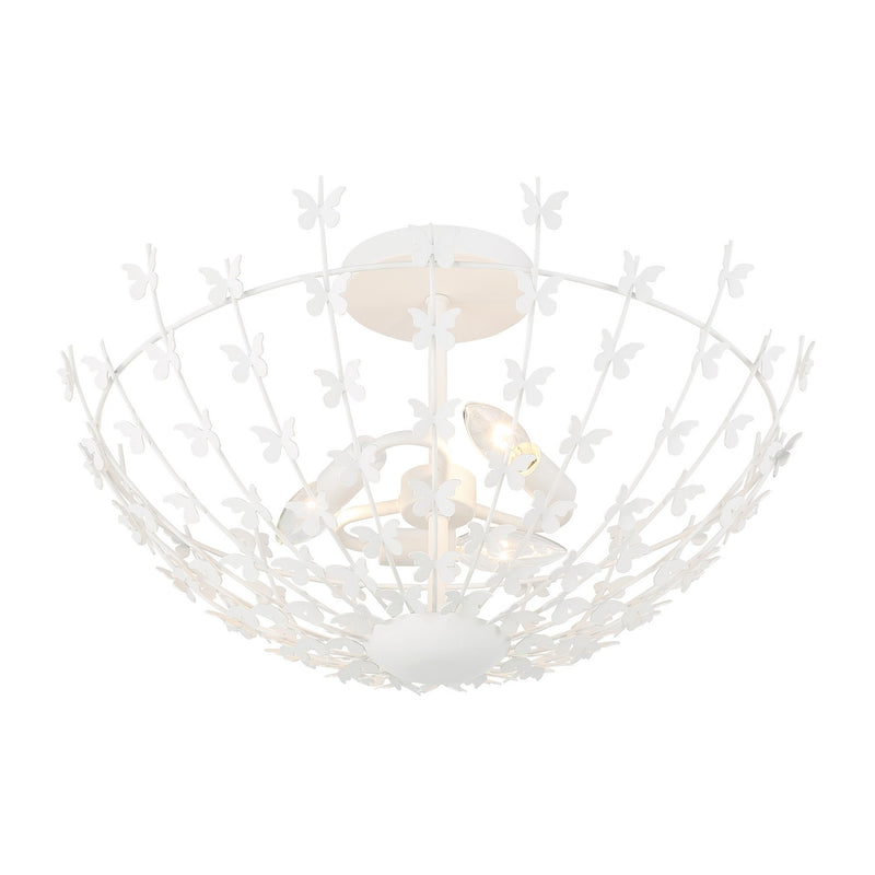 Savoy House 6-4198-3-83 Three Light Semi-Flush Mount, Bisque White (4)