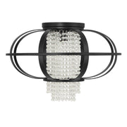 Savoy House 6-5218-1-89 One Light Flush Mount, Matte Black (2)