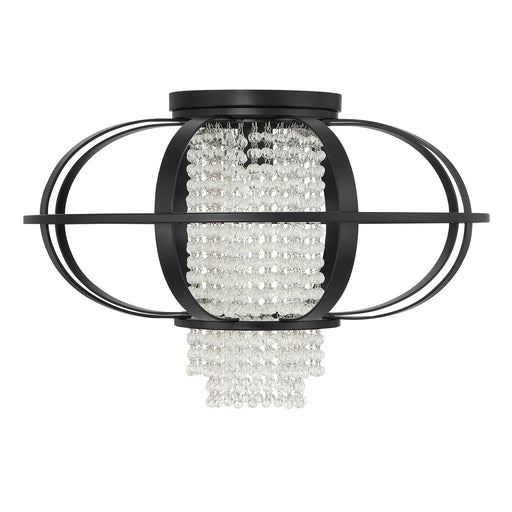 Savoy House 6-5218-1-89 One Light Flush Mount, Matte Black (2)