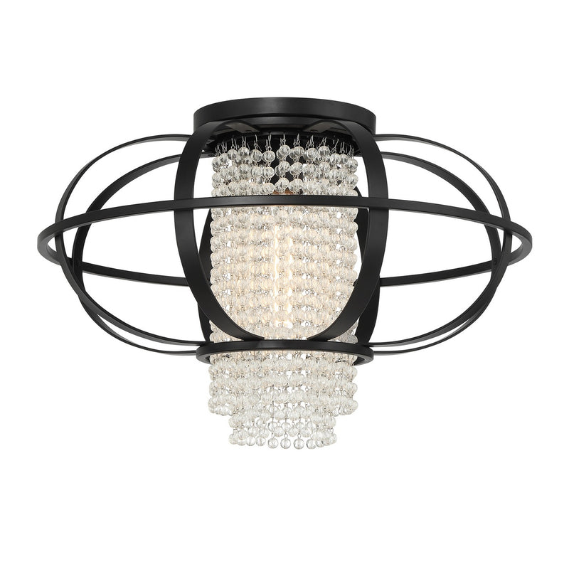 Savoy House 6-5218-1-89 One Light Flush Mount, Matte Black (3)