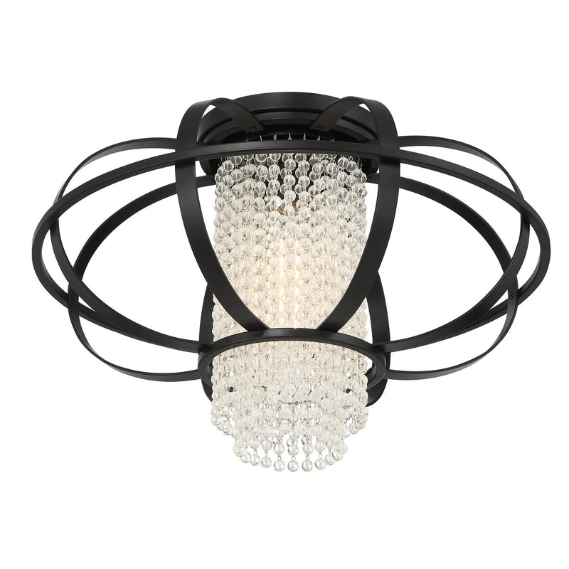 Savoy House 6-5218-1-89 One Light Flush Mount, Matte Black (4)