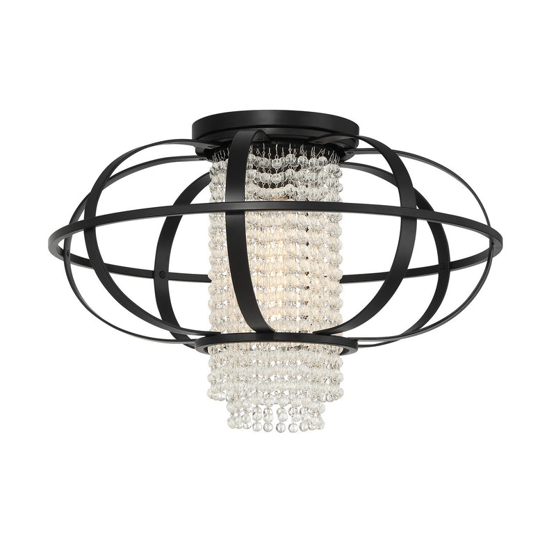 Savoy House 6-5218-1-89 One Light Flush Mount, Matte Black (5)