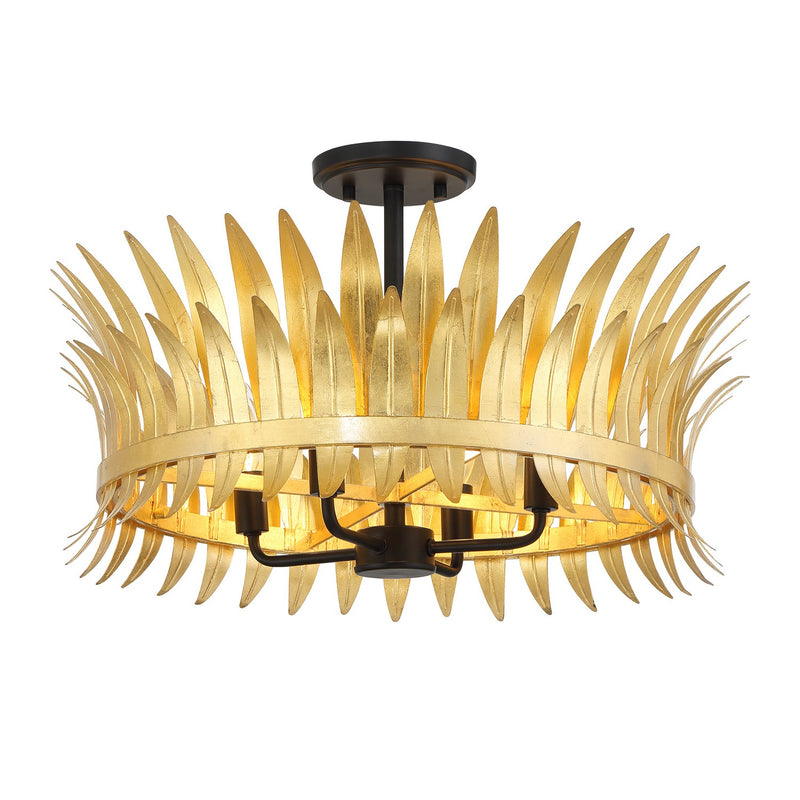 Savoy House 6-7900-4-261 Four Light Semi-Flush Mount, True Gold (3)